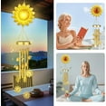 thumbnail image 3 of JYPS Solar Wind Chimes with Sunflower LED Lights, 42-Inch Large Waterproof Outdoor Garden Decor for Patio Yard, Unique Gifts for Women Mom Grandma, Mother's Day Birthday Easy-Install Design, 3 of 7