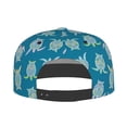thumbnail image 4 of Fotbe Sea Turtle Flat Bill Visor Cap Classic Snapback Hat Polyester Foam Trucker Hat Trucker Cap Adjustable Baseball Cap, 4 of 9