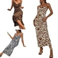 thumbnail image 2 of Yokua Women Sleeveless Dress Zebras Striped Print Dress Female Spaghetti Strap Dress, 2 of 15