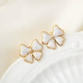 thumbnail image 5 of Gold Bow Stud Earring for Women Pink Black White Bow Stud Earring Hypoallergenic Boknot Studs Earrings Trendy Stainless steel Jewelry Gifts, 5 of 11