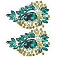 thumbnail image 2 of Broche de Ramillete de Color Exquisito Ccdes 2 Uds Moda Retro Alfileres de Aleación Verde, 2 of 8