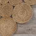 thumbnail image 5 of Ox Bay Birdie 6' Round Hand-Braided Circles Natural Jute Indoor Area Rug, 5 of 11