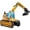 1 Pack, variant on Self Standing 4D Foil Construction Balloon,Large Excavator Balloon, Digger Engineering Vehicle Balloons for Kids,Construction Birthday Party Supplies for Constructions Theme Party Decoration