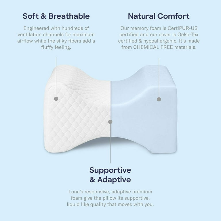 Memory Foam Thigh Pillow Knee Pillow Leg Pillow For Sleeping 