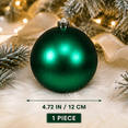 thumbnail image 2 of Set of 1 Christmas Ornament Ball for Christmas Tree, 4.72 Inch Large Hanging Ornament for Home Holiday Display Xmas Party Fireplace Stair Wreath Indoor Decorations, 2 of 7
