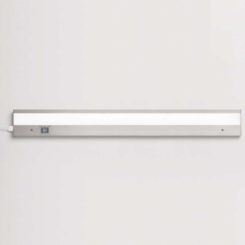 WAC Lighting BA-ACLED24-27 30AL Duo ACLED Dual Color Option Bar in Brushed Aluminum Finish; 2700K and 3000K, 24 Inches - 2