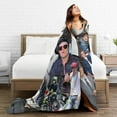thumbnail image 6 of Josh Actor Hutcherson Blanket Soft Throw Blanket Micro Fleece Fuzzy Blankets Thin Bed Couch Decor for Men Women Adult Nap Bedroom Office All Season 50x40 in, 6 of 9