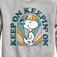 thumbnail image 3 of Peanuts - Keep On - Toddler And Youth Crewneck Fleece Sweatshirt, 3 of 6