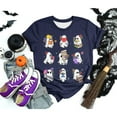 thumbnail image 5 of T-Shirt de Lecture Mignon pour Dames d'Halloween, Manches Courtes, Décontracté, Intéressant, Généreux, 5 of 5