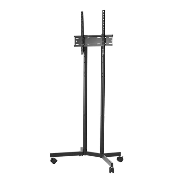 Mobile TV Stand Cart with Wheels for 32-65" Screens, Adjustable Rolling Monitor Stand, Supports 88 lbs, VESA 400x400, Office&Outdoor TV Mount