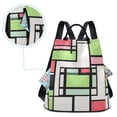 thumbnail image 5 of FORMRS Women's Travel Backpack Purse Anti-Theft Hidden Pockets Casual Shoulder Bag, Green Abstract Geometric, 5 of 7