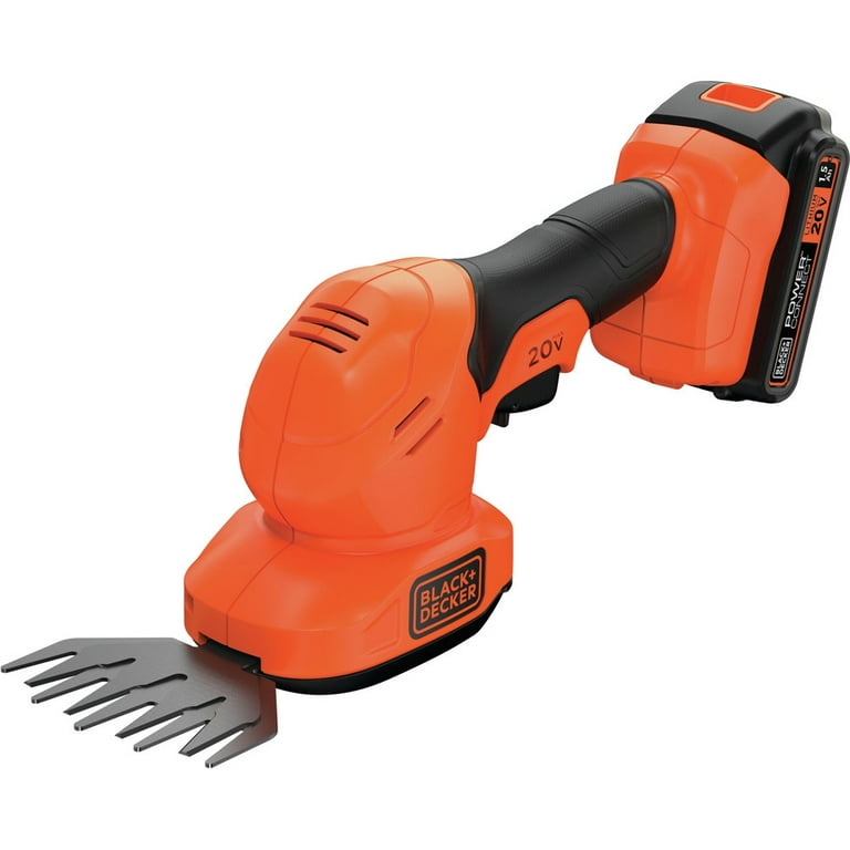 BLACK+DECKER 20V MAX Hedge Trimmer, Cordless, 18 inch Blade, Reduced  Vibration, Battery and Charger Included (LHT218C1)