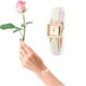 thumbnail image 3 of Reloj de pulsera de cuarzo Femenino Bling Bling analógico con correa de PU blanco, 3 of 7