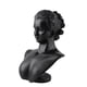 thumbnail image 5 of 2x Maniquí de Resina Negra Soporte de Estante de Exhibición de Pendientes de Mostrador de de Dama 3D, 5 of 9