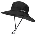 thumbnail image 6 of Women's Outdoor UV-Protection-Foldable Sun-Hats Mesh Wide-Brim Beach Fishing Hat with Ponytail-Hole, 6 of 7