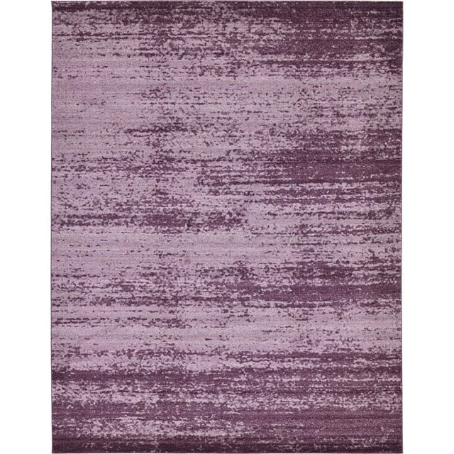 Unique Loom Tapis Design Tonal Del Mar 10' x 13' Rectangle Violet/aubergine Violet