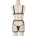 thumbnail image 4 of Conjunto de ropa interior de encaje sexy para mujer Sujetador hueco floral Panty Liguero Lencería, L Speravity XX000185-03, 4 of 7