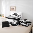 thumbnail image 6 of Manfei Dirt Bike 7-Piece Twin Bedding Sets,Extreme Sport Theme Bedding Comforter Set,White Black Sheet Sets For Boy,Breathable Home Decor Reversible, 6 of 8