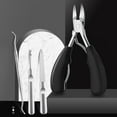 thumbnail image 3 of Juego de cortaúñas con mango, pinza para uñas de los pies, de uñas Negro jinwen Cortauñas, 3 of 8