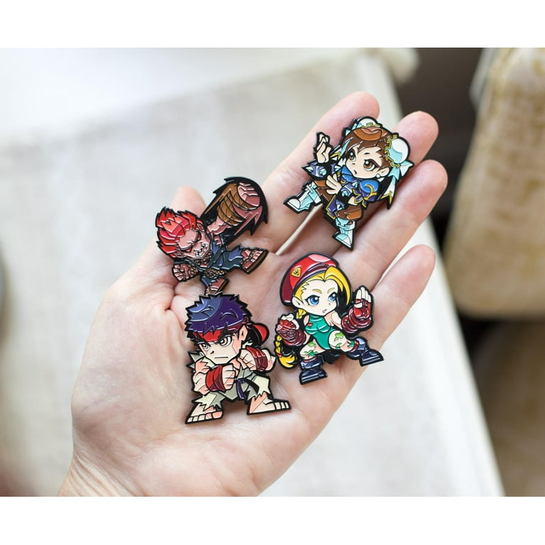 ストリートファイター四天王セット Street Fighter Collectible Enamel Pins | Set of 4 | Toynk