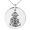 Silver, variant on Stainless Steel Nautical Anchor Ship Helm Wheel Engraved Small Medallion Circle Charm Pendant Necklace