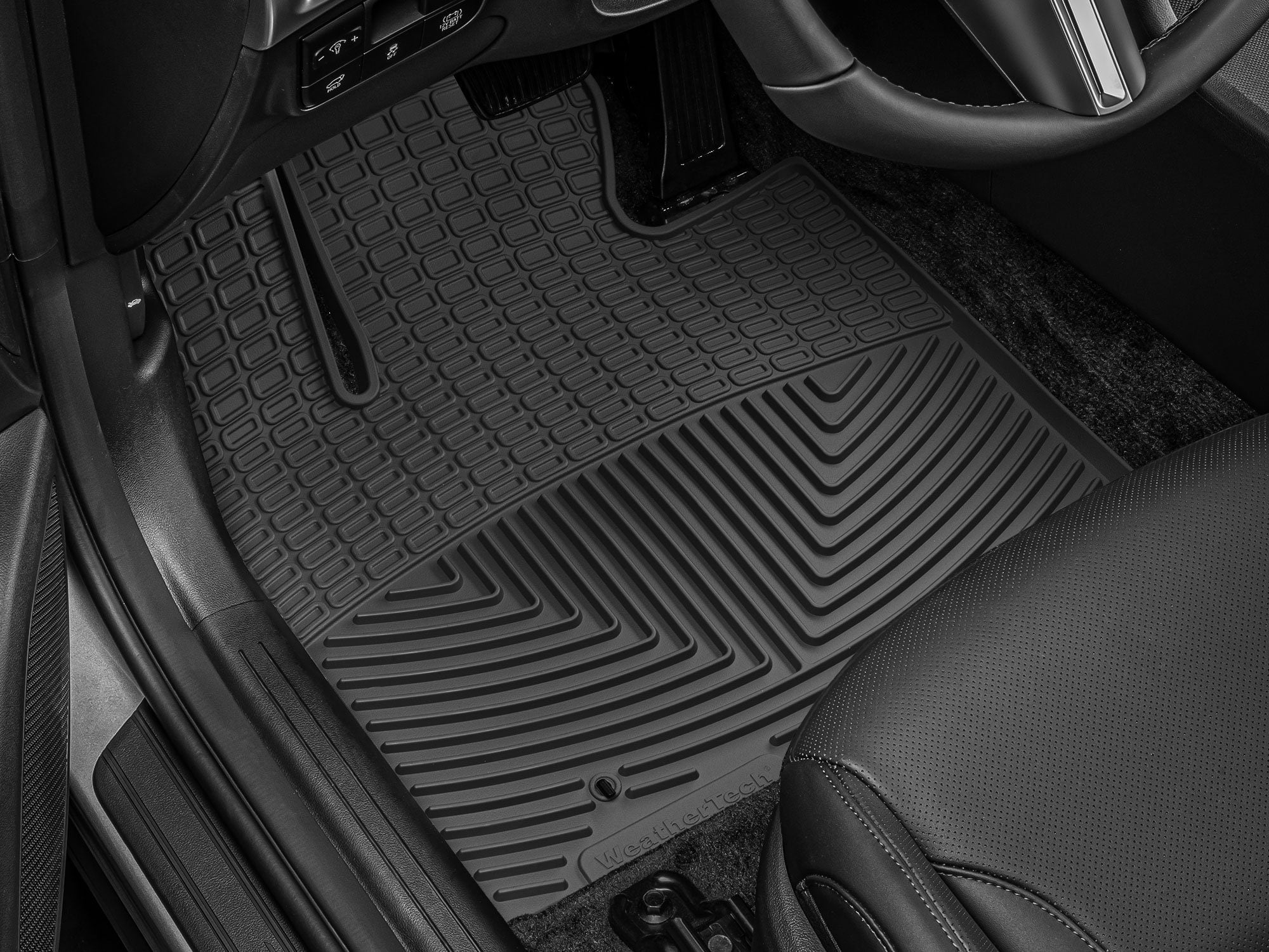 WeatherTech All-Weather Floor Mats compatible with Hyundai Santa Cruz, Tucson, Tucson Hybrid - 1st Row (Driver & Passenger), Black