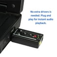 thumbnail image 3 of Graflsoa 7.1 Channel USB External Sound Card with 3D Surround Sound and Button Control, Black, Compact Design, 3.5mm Audio Interface, 3 of 6