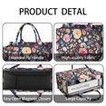 thumbnail image 4 of Large Capacity Tote Bag,Pioneer Flower Floral Print Pattern Handbag Fashion Luxury Tote Bag,15.7"x13"x 5.1" Inches,Laptop Compatible, 4 of 6