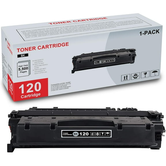 1-Pack 120 Black (2617B001) Toner Cartridge High Yield Compatible CRG120 120 Replacement for  D1100 D1120 D1150 D1170 D1180 D1300 D1320 D1350 D1370 D1500 D1520 D1550 MF6680 Printer