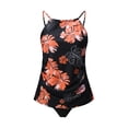thumbnail image 7 of Edvintorg Women's Bathing Suits Swimsuits Tankini Sets for Two Piece High Neck Blouson Tank Top with Bottom, 7 of 7