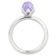thumbnail image 3 of Amethyst Sterling Silver Briolette Ring, 3 of 11