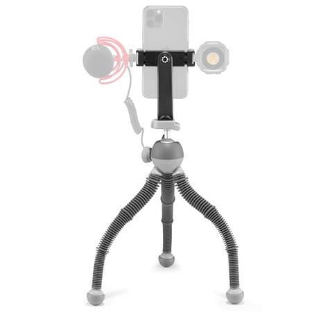 UPC: 0719821465645 | PodZilla Flexible Large Tripod Kit with GripTight 360 Degree Phone Mount  Gray