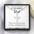 thumbnail image 2 of Collier Croix Commémorative pour Papa, Carte de Condoléances, 2 of 7