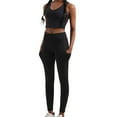 thumbnail image 4 of Minnieouse Camisola de Yoga para mujer, camisolas deportivas de verano, chalecos de moda para chicas, chaleco con sujetador, ropa deportiva superior, Prendas para la parte del cuerpo Negro SG Minnieouse AP011446-04, 4 of 6