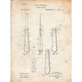 thumbnail image 2 of Borders, Cole 12x14 White Modern Wood Framed Museum Art Print Titled - PP1032-Vintage Parchment Screw Driver Patent 1881 Wall Art Poster, 2 of 4