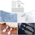 thumbnail image 4 of 120x Pendientes de Bricolaje Chapados en Plata Hugo Ganchos para la oreja, 4 of 7