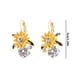 thumbnail image 3 of Sunflower Earrings | Yellow Flower Ear Clips | Zircon Piercing Cuffs | Nickel-Free Sensitive Ears | Romantic Jewelry | 1 Pair | Statement Design | Gift for Her, 3 of 9