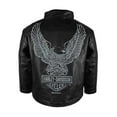 thumbnail image 2 of Harley-Davidson Little Boys' B&S Faux Leather Toddler Biker Jacket- Black (2/3T), Harley Davidson, 2 of 2