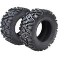 thumbnail image 2 of Ladcaser ATV Tires All-Terrain Tires 27x11-14 6PR ATV UTV Trail Sand Mud Off-Road Tires Tubeless, Set of 2 Black, 2 of 8