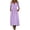 Purple, variant on Purcolt Women's Cotton Linen Maxi Dress Casual V Neck Long Sleeves Loose Sundress Summer Beach Shirt Dress with Pockets