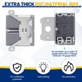 thumbnail image 3 of Tellegloww 20 Pack 1 Gang Adjustable Plastic Outlet Box PVC Single Gang Junction Box Etl Listed for Construction Flexibly Adjuste, 3 of 6