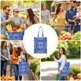 thumbnail image 2 of Rustic Style Nordic Stripes Washable Shopping Bag - Machine Washable Eco-Friendly Grocery Tote, 2 of 4