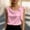 Pink(New), variant on PNTUTB Women's Summer Fashion Solid Color Satin Casual Round Neck Loose Comfortable Sleeveless Tank Top