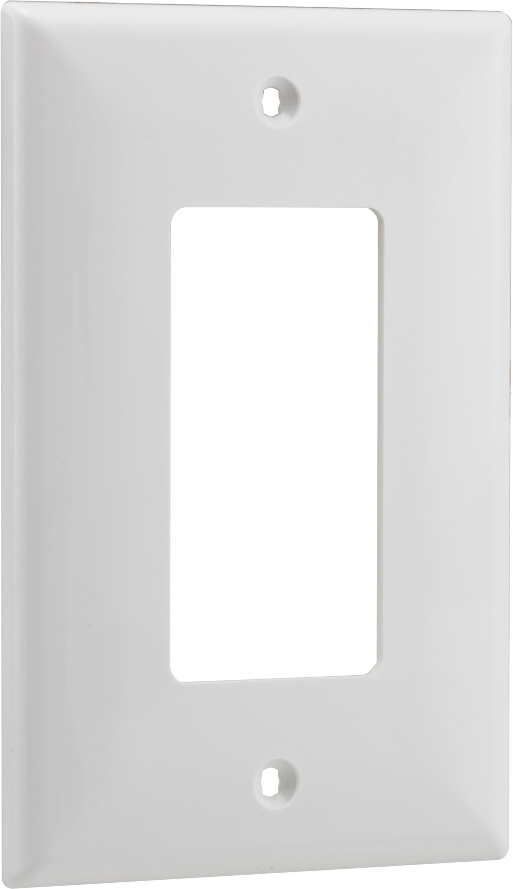 Hyper Tough Oversized Wall Plate, Single Rocker, 0A, White Nylon, 5in – 53131