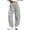 Gray#lace trim sweatpants for women, variant on Lcziwo Barrel Sweatpants for Women Lace Trim Drawstring Wide Leg Track Pants Elastic Waist Workout Crop Trousers with Pockets Green,XL
