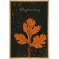 thumbnail image 4 of IDEA4WALL Framed Canvas Print Wall Art Orange & Black Parsley Silhouette with Paint Specks Floral Plants Illustrations Minimalism Wall Decor for Living Room, Bedroom, Office - 16"x24" Natural, 4 of 5