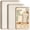Beige, variant on Kikcoin 3-Piece Nonstick Baking Sheets, Carbon Steel Cookie Sheet Set with Diamond Texture, Heavy Duty Baking Pans for Oven, Beige