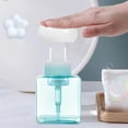 thumbnail image 2 of Dispensador de jabón líquido PETG de 250 ml, botella con bomba de espuma en forma de flor, botella dispensadora transparente de espuma vacía de plástico, botella de almacenamiento de Gel de ducha, 2 of 11
