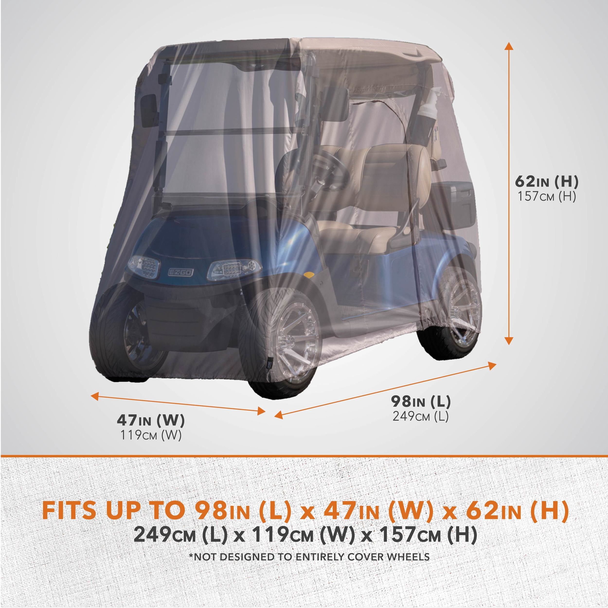 Modern Leisure® Sport Golf Cart Cover, 2-Person, Beige