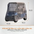 thumbnail image 2 of Modern Leisure® Sport Golf Cart Cover, 2-Person, Beige, 2 of 18